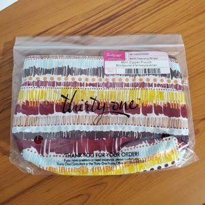 Mini Zipper Pouch Tapestry Stripe NWT